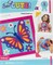 DIY Sew Cute Butterfly Kids Beginner Needlepoint Kit with Frame 6"x6"